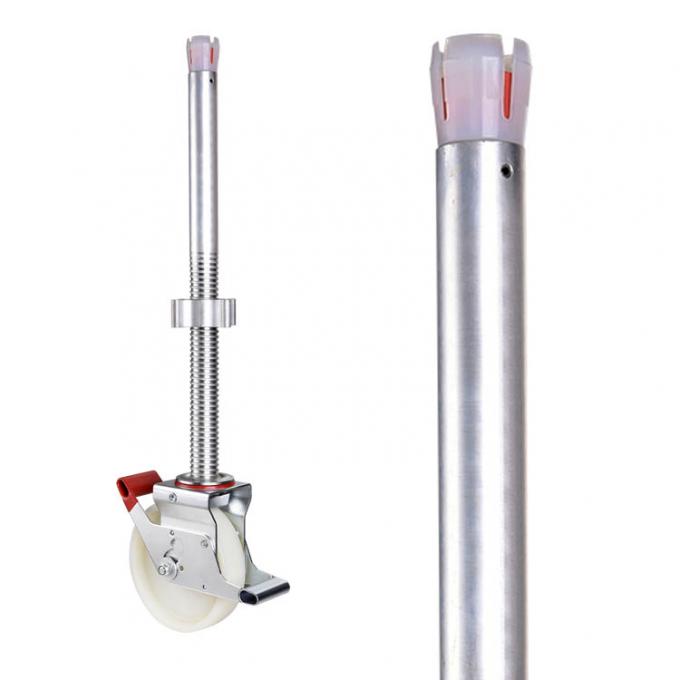 Nylon 880lbs Loading 6inch Scaffolding Wheels Adjustable 0