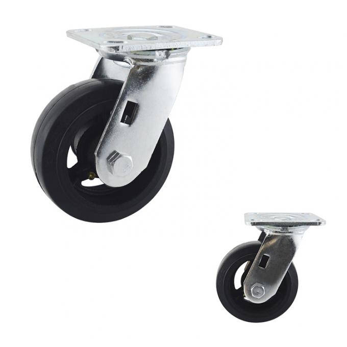 Trolley Wheel 5 Inch Swivel Plate Heavy Duty Casters 0