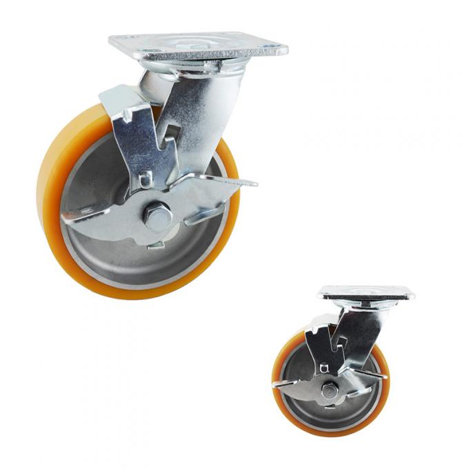 Flexible Turn 6 Inch Swivel Aluminium Core Heavy Duty Casters 2