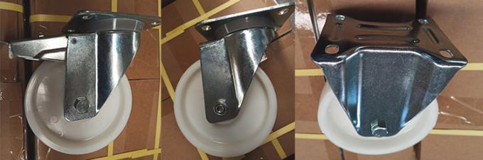660lbs Capacity 4inch Nylon Casters With Swivel Top Plate 1