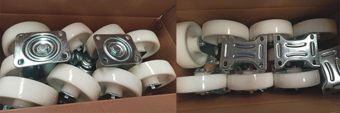 660lbs Capacity 4inch Nylon Casters With Swivel Top Plate 2