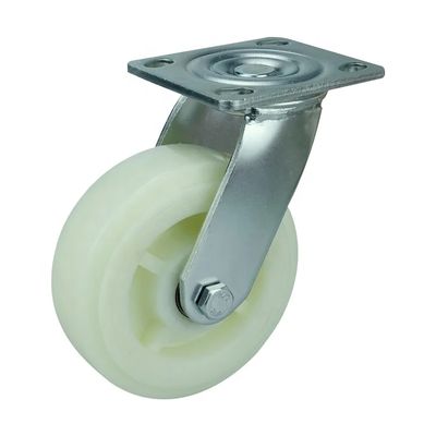 Load Capacity Red Industrial Caster With Dual Ball Bearings Zinc Painted 837lbs Wheel Capacity
