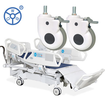 5'' Medical Bed Casters 125kg Stem Type Anti Winding Hospital Wheels