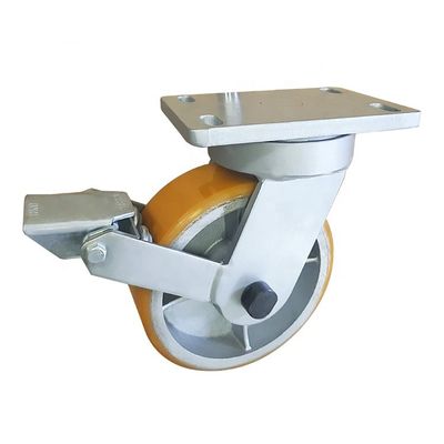 10 Inch Super Heavy Duty Twin Wheel Forged Steel Casters 3000KG Loaded Capacity OEM