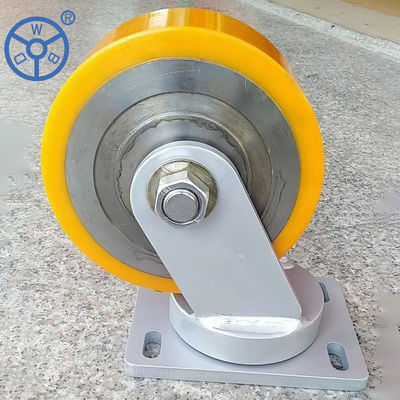 10 Inch Super Heavy Duty Twin Wheel Forged Steel Casters 3000KG Loaded Capacity OEM