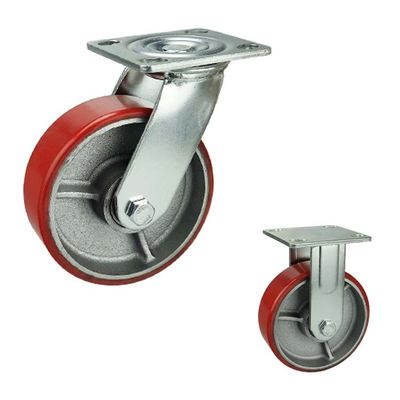 6 Inch Heavy Duty Solid White Wheel 350KG Bearing Nylon Trolley Caster Wheels OEM China
