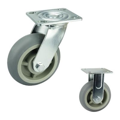 6 Inch Heavy Duty Solid White Wheel 350KG Bearing Nylon Trolley Caster Wheels OEM China