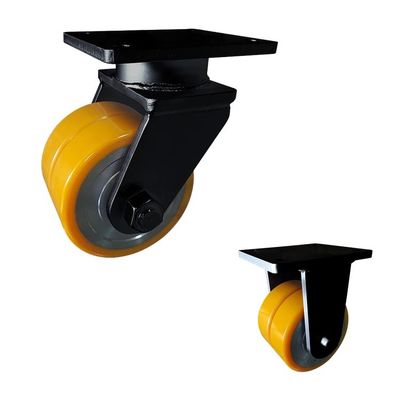 10 Inch Super Heavy Duty Twin Wheel Forged Steel Casters 3000KG Loaded Capacity OEM