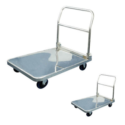 660lbs Capacity 90x60cm Foldable Platform Trolley Heavy Duty