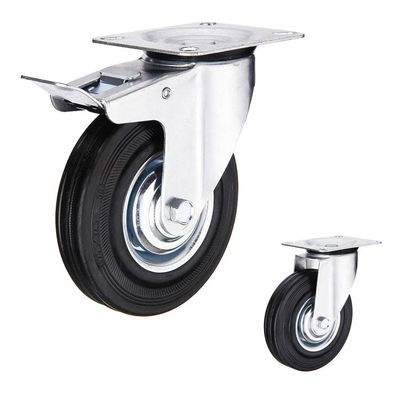 2 Inch Twin Wheel Castor Trolley Wheels , Industrial Trolley Wheels