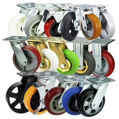 6 Inch Heavy Duty Solid White Wheel 350KG Bearing Nylon Trolley Caster Wheels OEM China
