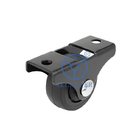 32mm Furniture Casters Electrophoretic Bracket Black TPR Silent Non Rotating Casters