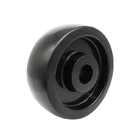 200x50mm Heavy Duty Casters Solid Black Wheel Swivel Plate Glass Filled Nylon