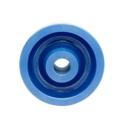 5 Inch Polyurethane Wheel Blue PU Heavy Duty Industrial Trolley Wheel Casters