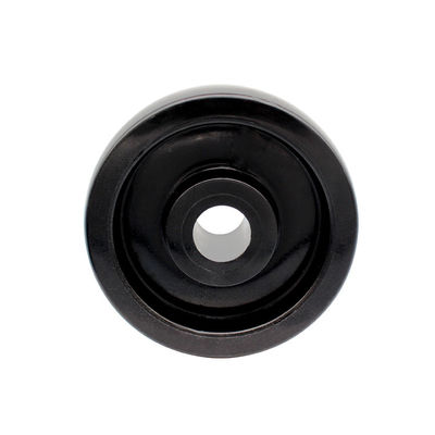 150MM Black Glass Fiber Filled Nylon Wheel For Heavy Duty Industrial Trolley Wheel Casters
