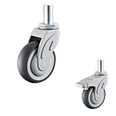 126x32mm Arc Wheel Silent Bolt Hole Casters 5 Inch Swivel Hospital Caster Wheels Supplys