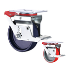 8 Inch Swivel Plate Mobile Scaffold wheels Solid Nylon Scaffolding Wheels With Brakes Supplys