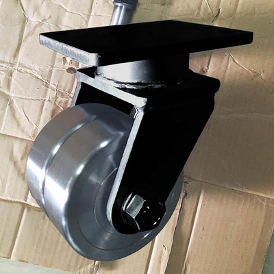 10 Inch Super Heavy Duty Twin Wheel Forged Steel Casters 3000KG Loaded Capacity OEM