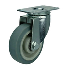 Zinc Plated Heavy Duty Caster Wheels With 1/4 Inch Bolt Hole Size