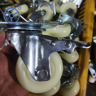 132lbs Load Capacity Nylon Casters In Black For Durable And Long-Lasting Performance