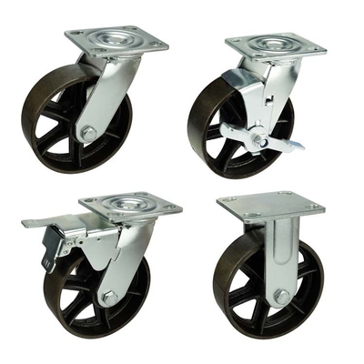 837lbs Load Capacity Heavy Duty Casters Featuring Ball Bearing And Iron Wheel Center For Heavy-Duty Industrial