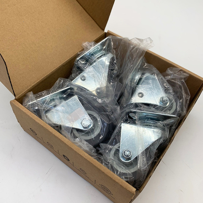 50MM Single Gray TPR 132LBS Load Capacity Rubber Casters