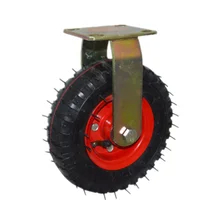 4.5kg Steel Covered Rubber Cast Iron Casters For Indoor Furniture Handling