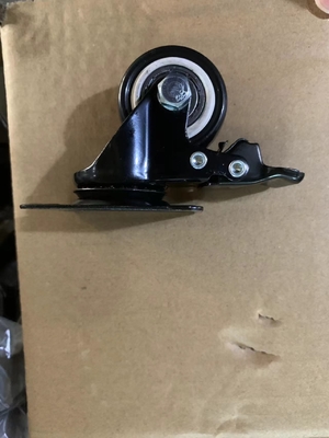 Smooth-rotation Industrial 2 Inch Black PVC Casters For Light Duty Caster Supplier