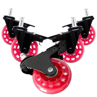 Smooth And Silent Office Furniture Casters With 3-5 Inch Plastic Or PU Wheels
