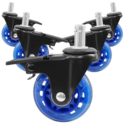 Smooth And Silent Office Furniture Casters With 3-5 Inch Plastic Or PU Wheels