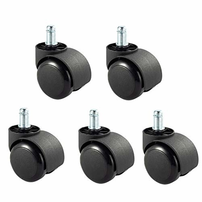 Smooth And Silent Office Furniture Casters With 3-5 Inch Plastic Or PU Wheels
