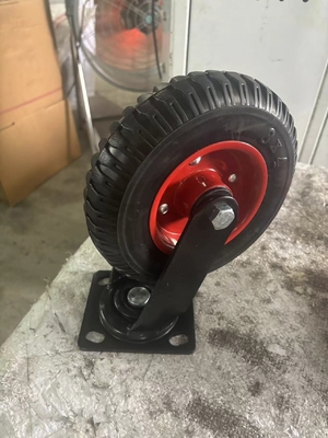 Smooth Roller Rubber Casters Wheels Swivel Rubber Wheel For Industry
