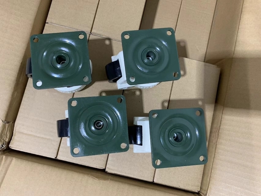 Industrial Plated Leveling Casters for Heavy Duty Swivel Lock 300 Lbs Load Capacity