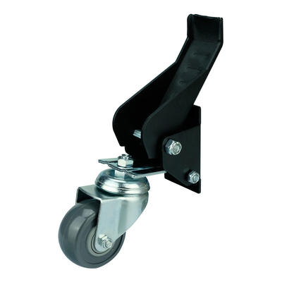 300 Lbs Load Capacity Rigid Swivel with Double Ball Bearing 2.5 Inch Black Swivel Caster Wheels
