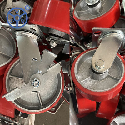 Nylon Bracket Material Thermoplastic Rubber Units Designed with Double Brake to Ensure Operation and Long Term Durability