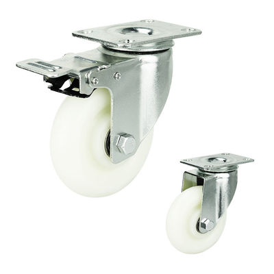 Double Ball Bearing Medium Duty Casters 4 Inch Wheel Diameter For Heavy-Duty Applications