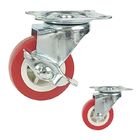 2.5 Inch PP 88lbs Capacity Light Duty Casters With Side Lock