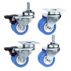 PVC 198lbs Loading 50mm Light Duty Casters For Washing Machines