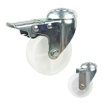35kg Loading 65mm Light Duty Swivel Casters With Plain Bearing