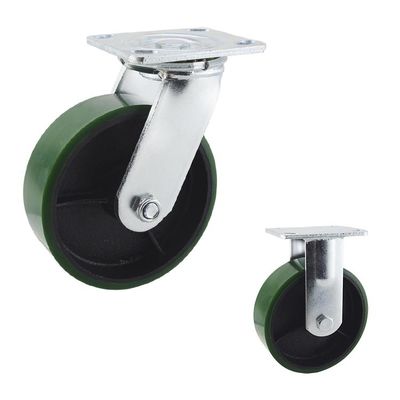 Polyurethane 200x50mm Heavy Duty Casters ISO9001