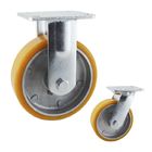 PU 200mm 990lbs Loading Heavy Duty Casters With Aluminum Core