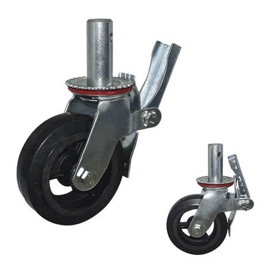 400kg Loading 150mm PA Scaffolding Wheels With Threaded Stem