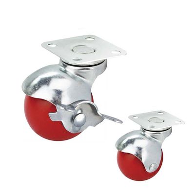 M11x22mm Grip Ring Stem Stem Swivel Silent Pu Wheel Soft Twin Wheel Chair Casters