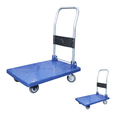 3-6 Wheels Foldable Transport Truck Platform Trolley with 90cm Height and 300-500kg Capacity