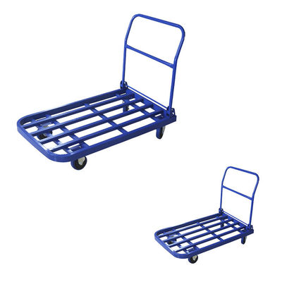 Stainless Steel Platform Trolley With Customizable Color And Wheels