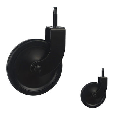 70kg Loading 4 Inch Shopping Cart Wheels PU 100mm