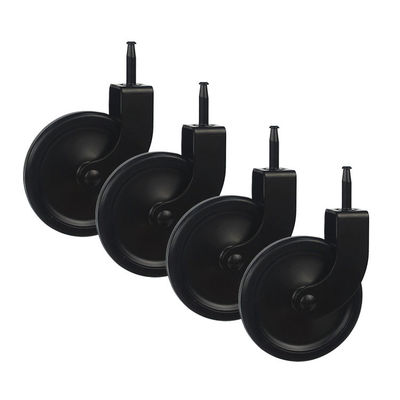 ISO9001 PP 44lbs Loading 75mm Trolley Wheels Heavy Duty
