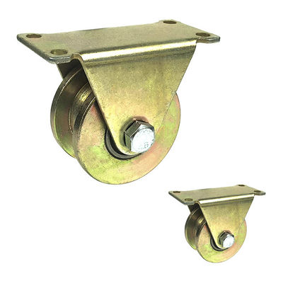 330lbs Loading 50mm Industrial Metal Wheels H Groove