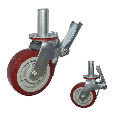 400kg Loading 150mm PA Scaffolding Wheels With Threaded Stem