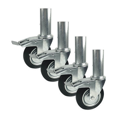 160mm 120kg Capacity Scaffolding Wheel Heavy Duty With Double Brake